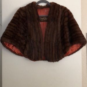 Vintage mink shawl